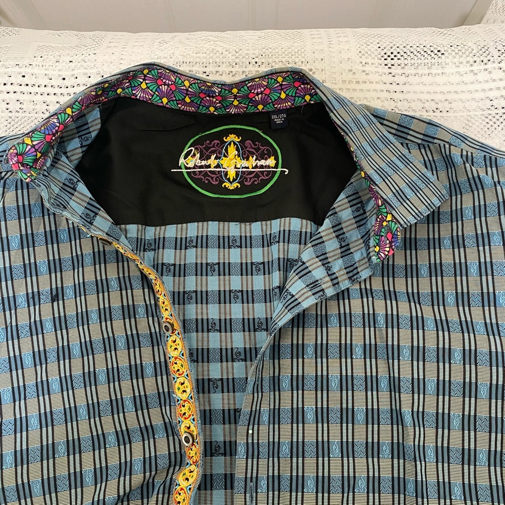 Men plaid shirt big and tall 2X